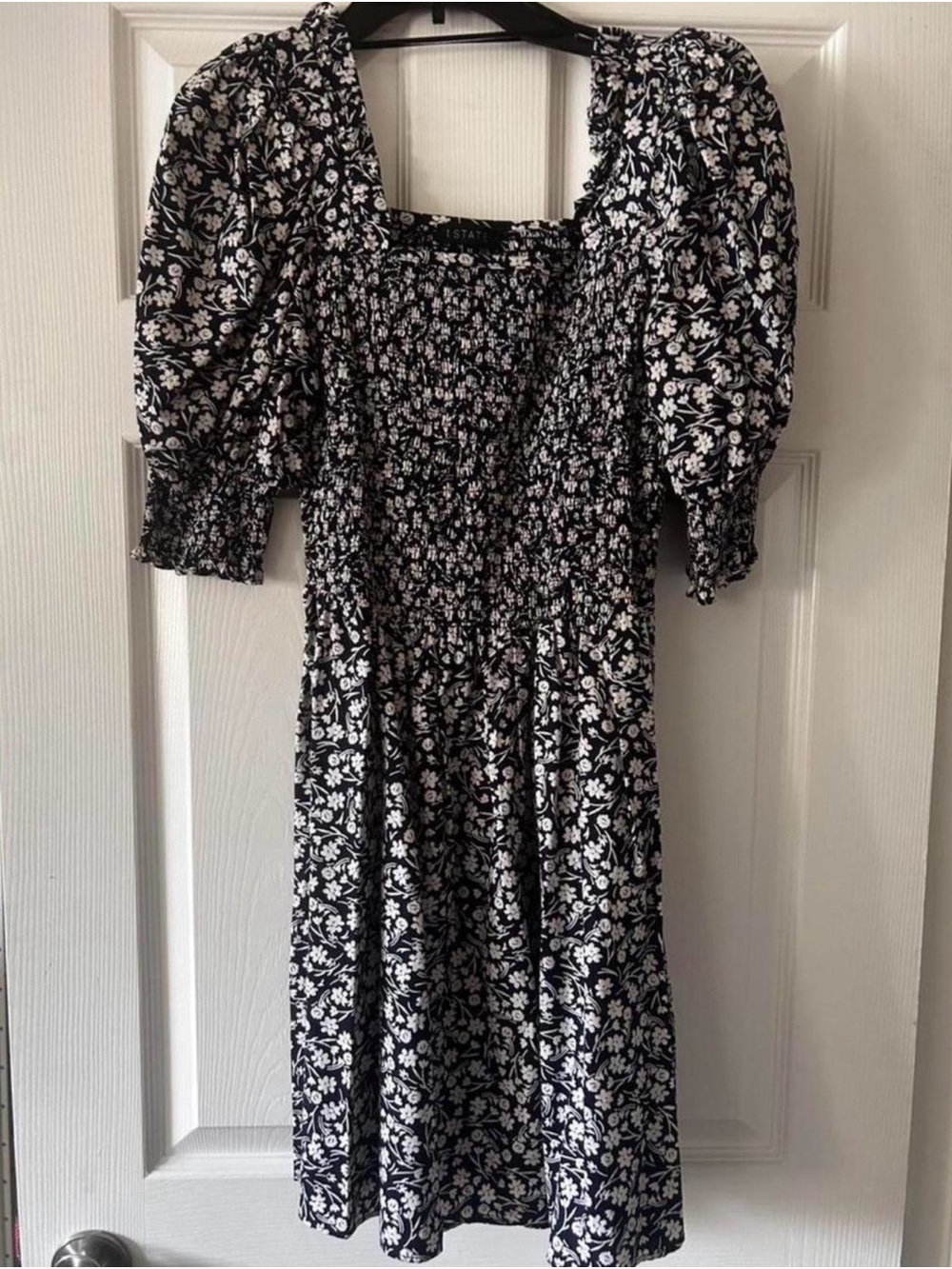 Floral Smocked Puff Sleeve Dress